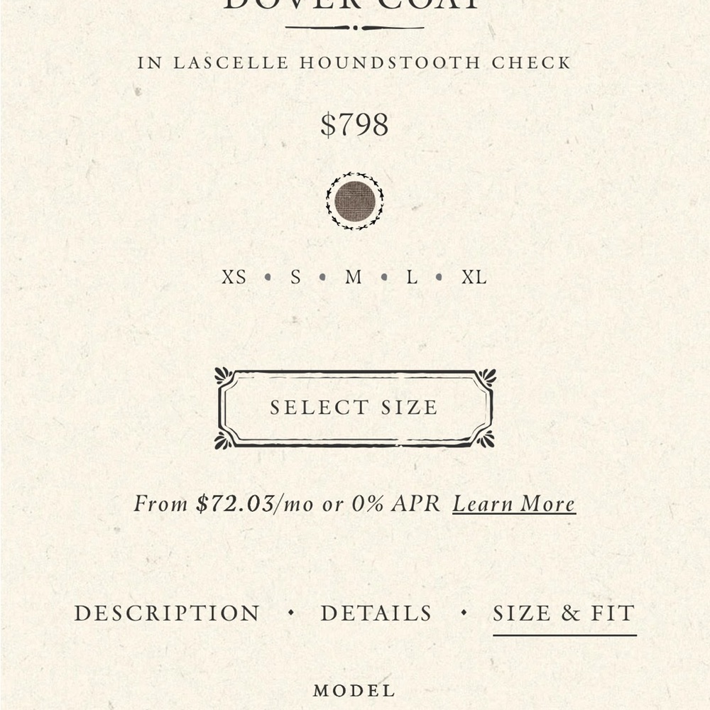 DOEN DOVER COAT IN LASCELLE HOUNDSTOOTH CHECK - Picture 9 of 11
